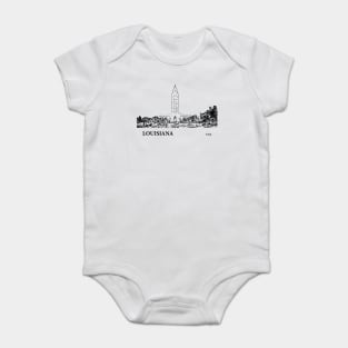 Louisiana State USA Baby Bodysuit